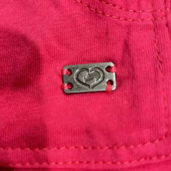 Eckored Women's Pink Cotton Drawstring-Hem Round Neck Separated-Hooded Shirt XS - Picture 5 of 8